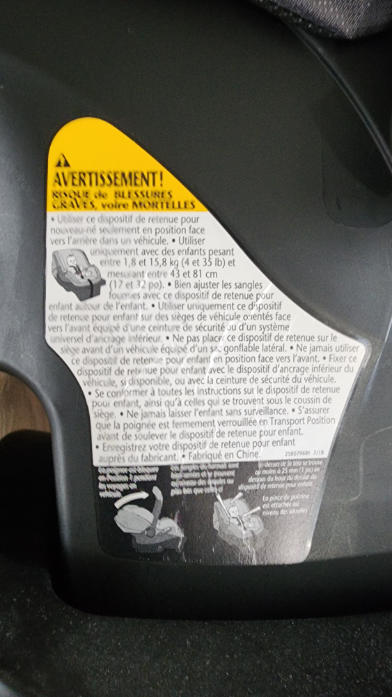 Evenflo Car Seat - photo 3