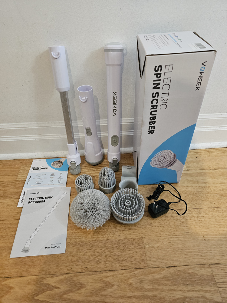 💚 VOWEEK Electric Spin Scrubber Cleaning Kit
