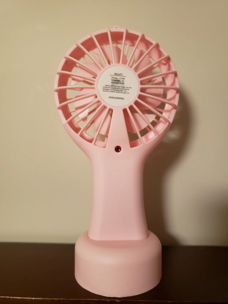 Mini Pink USB Rechargeable Mini Fan - photo 2