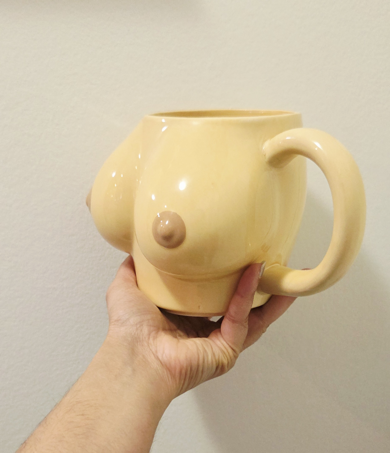 Unique Ceramic Boob Mug- Planter/ Coffee Funny Hilarious Gift - photo 3