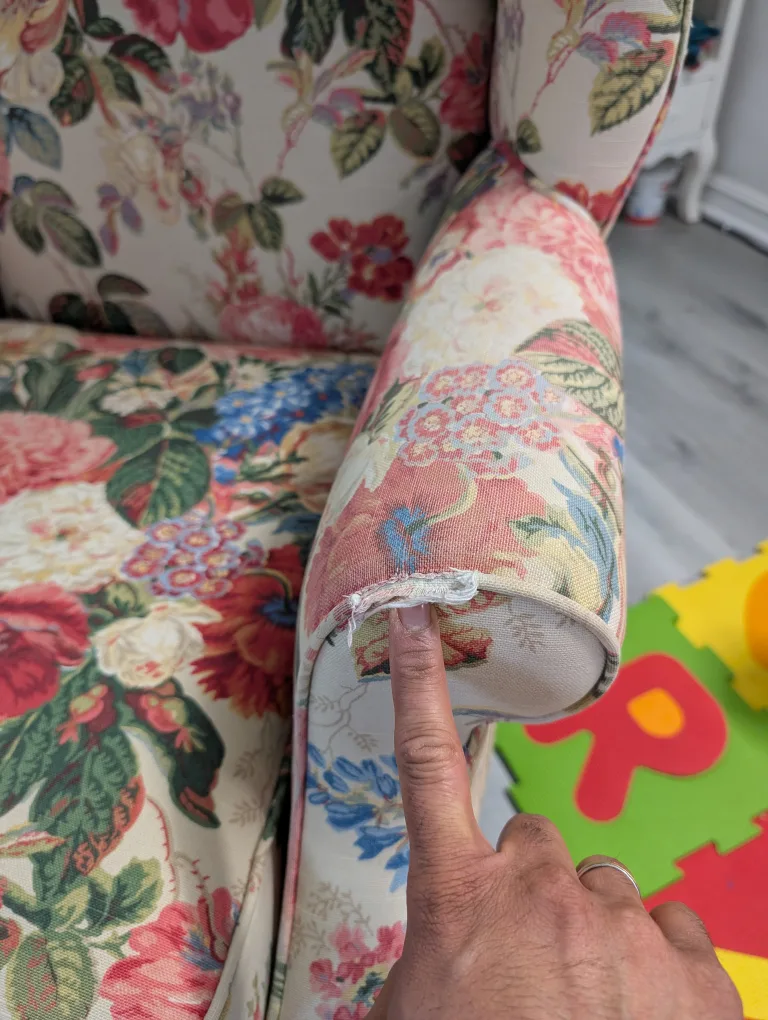 Floral Wingback Accent Chair image indicator(7)