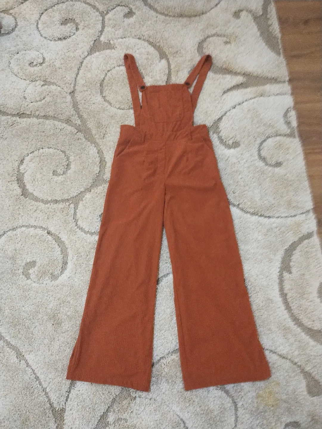 Cider brand Burnt Orange Corduroy Overalls - Size M thumbnail