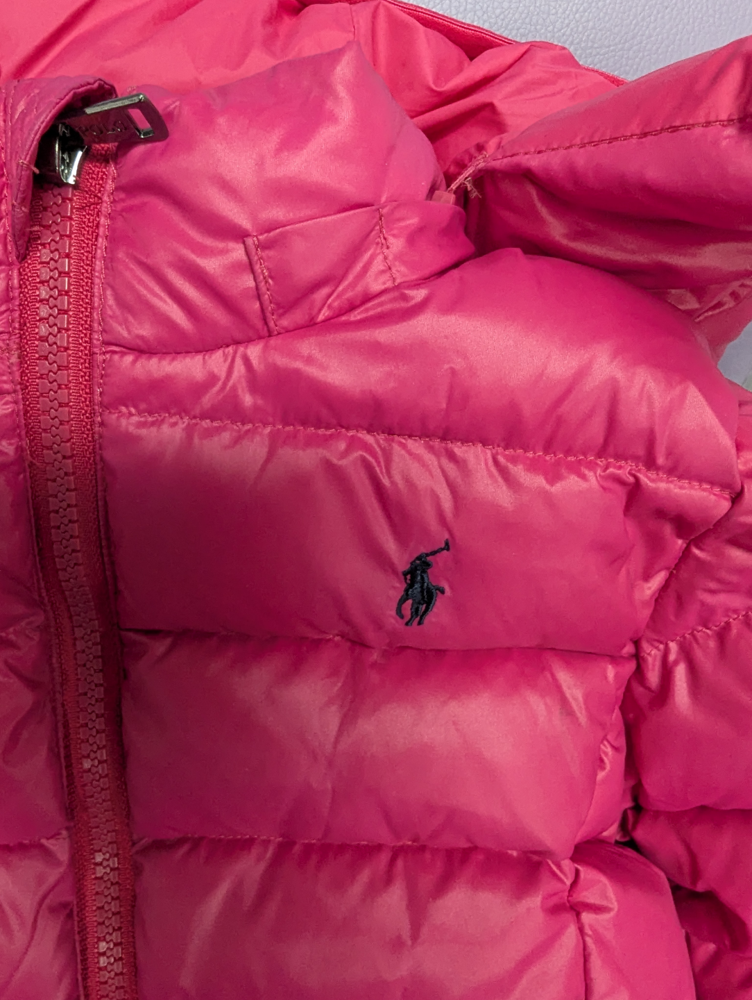 Girls' Pink Polo Ralph Lauren Puffer Jacket Size 4/4T - photo 3