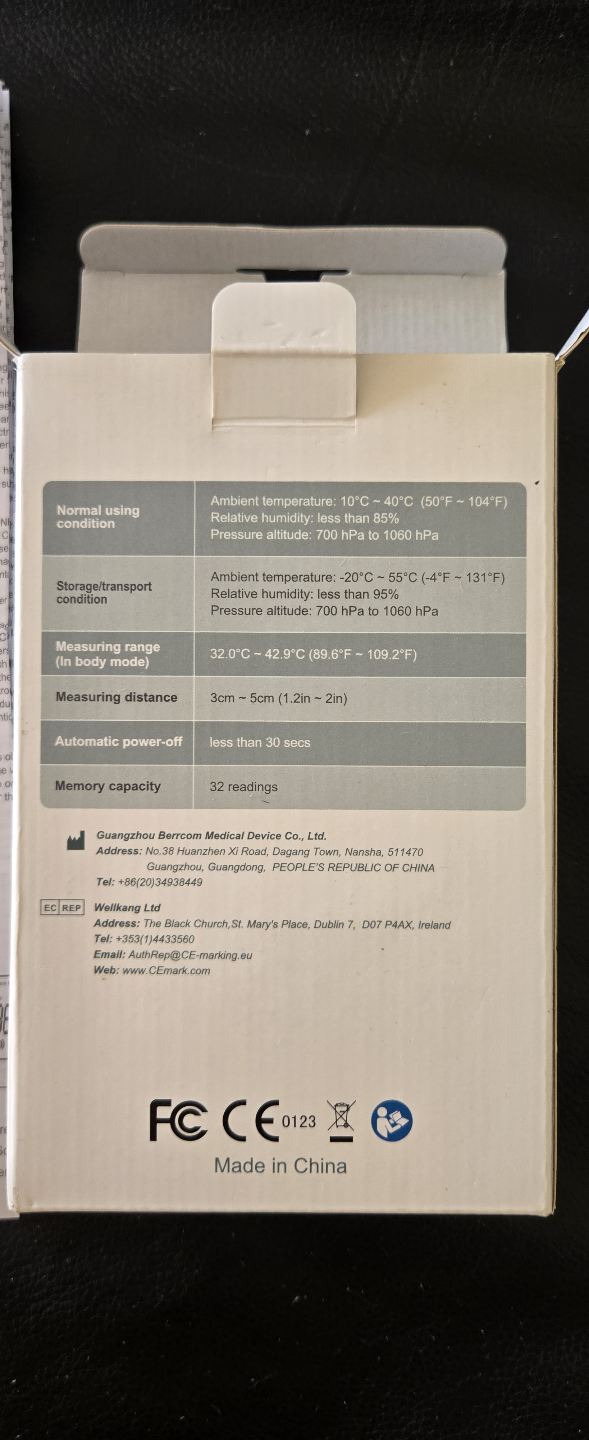 Brand NEW Non-Contact Infrared Thermometer: Berrcom - photo 5