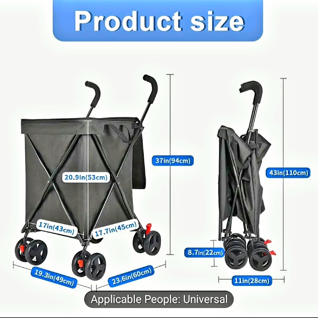 Heavy-Duty Collap00sibl0e 27-Gallon Cart - photo 2