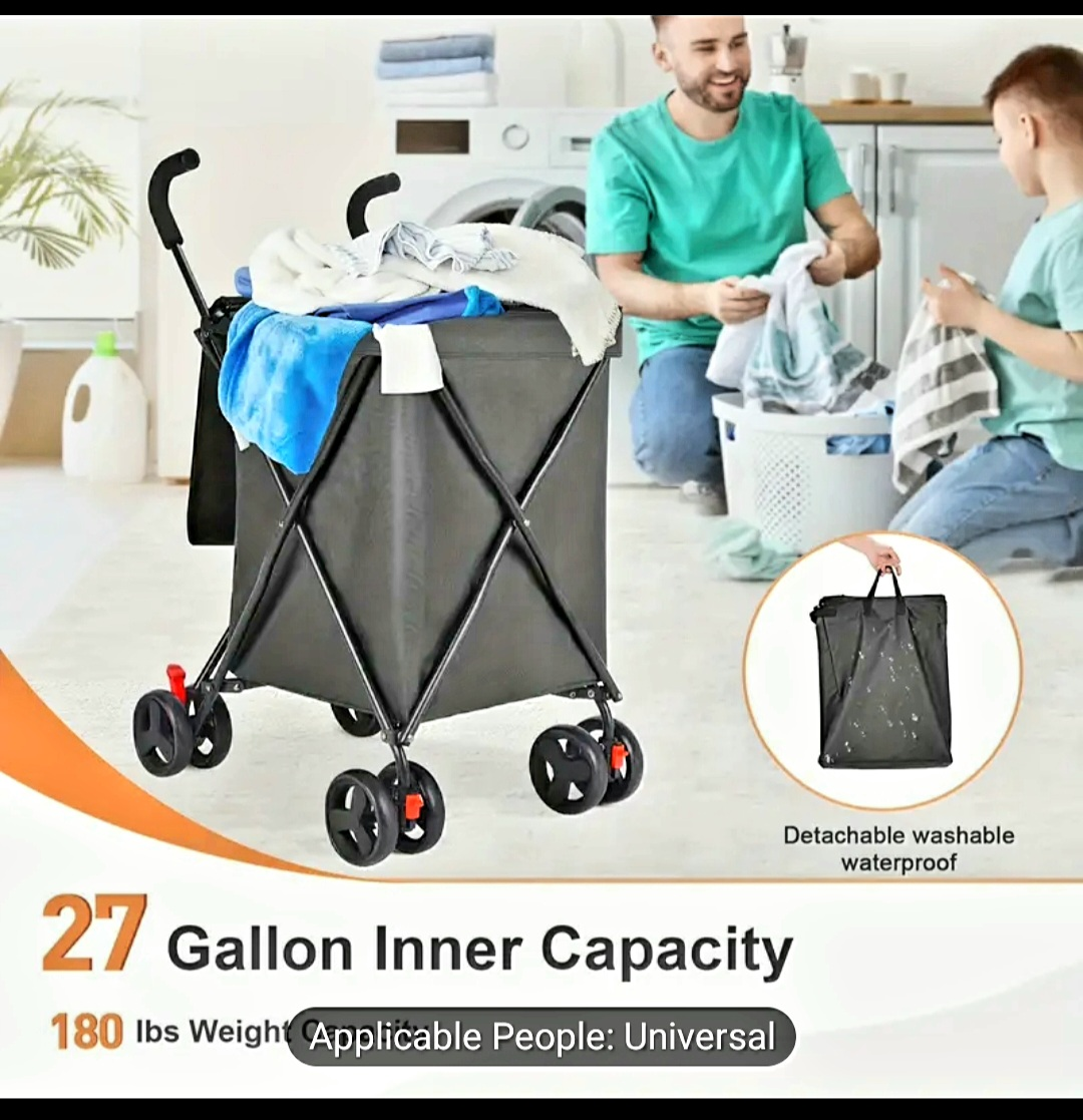Heavy-Duty Collap00sibl0e 27-Gallon Cart - photo 3