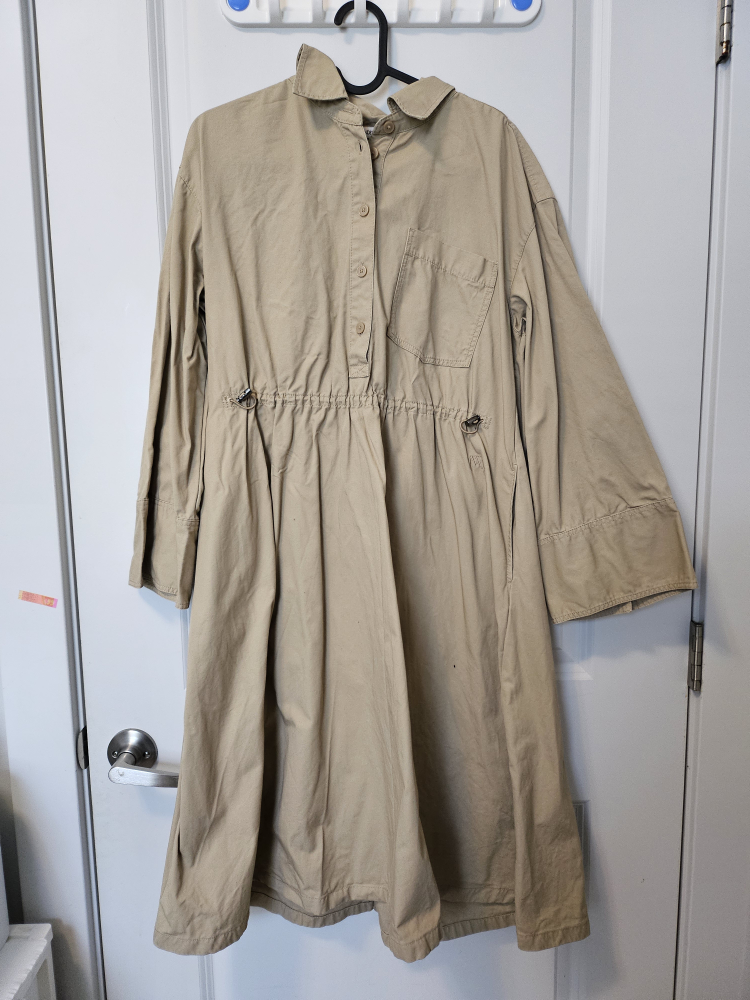 JW Anderson x UNIQLO Beige Shirt Dress Size M