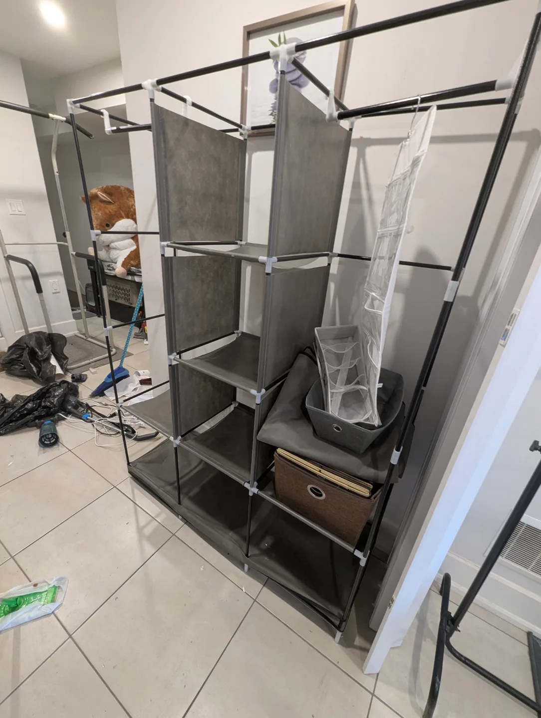 Portable Fabric Wardrobe Closet Organizer💚 image indicator(3)