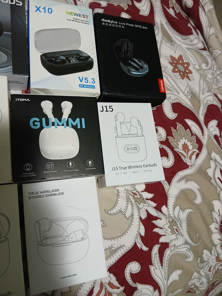 Bulk Lot of 10 Brand New True Wireless Earbuds