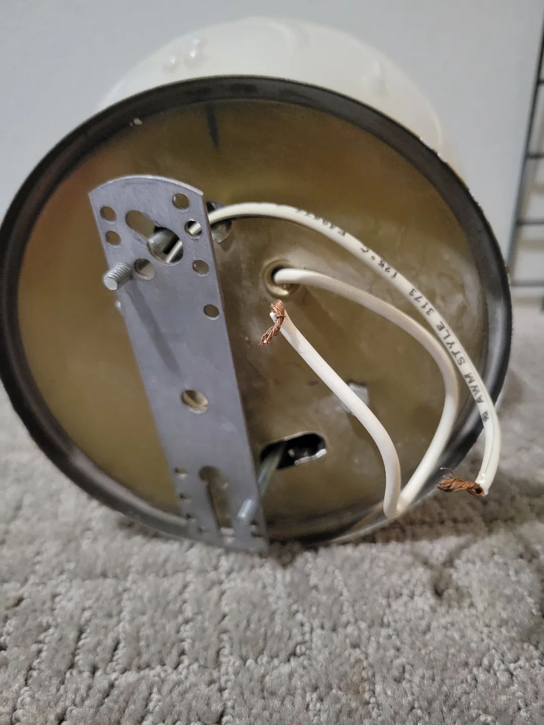 Vintage White Glass Globe Light Fixture image indicator(2)