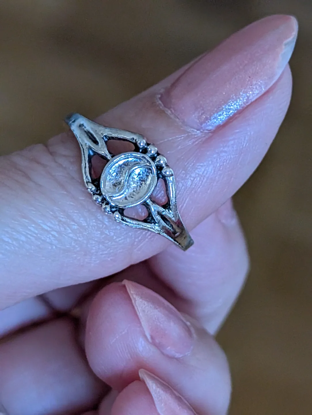 Stainless steel Yin Yang Ring 💚 image indicator(7)