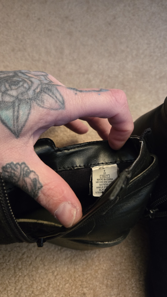 Black Suede Ankle Boots - Size 6 - photo 3