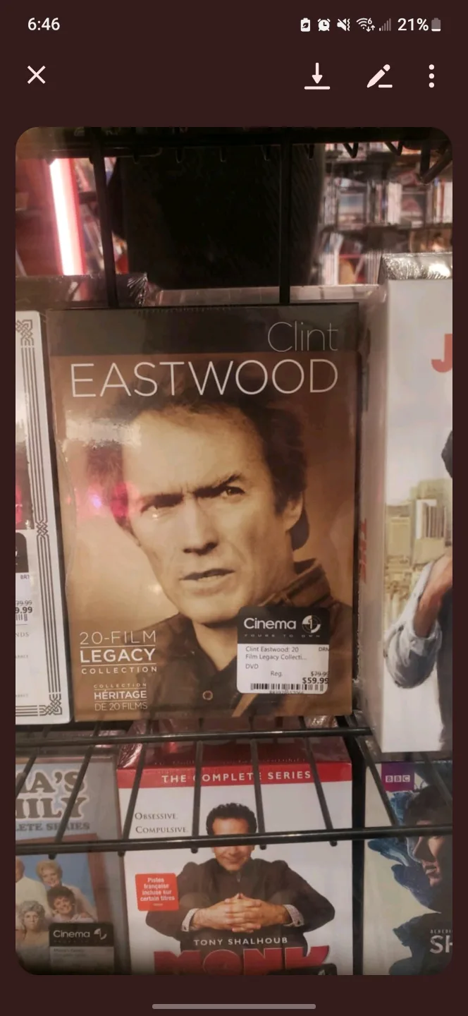 Clint Eastwood 20-Film Legacy Collection DVD image indicator(3)