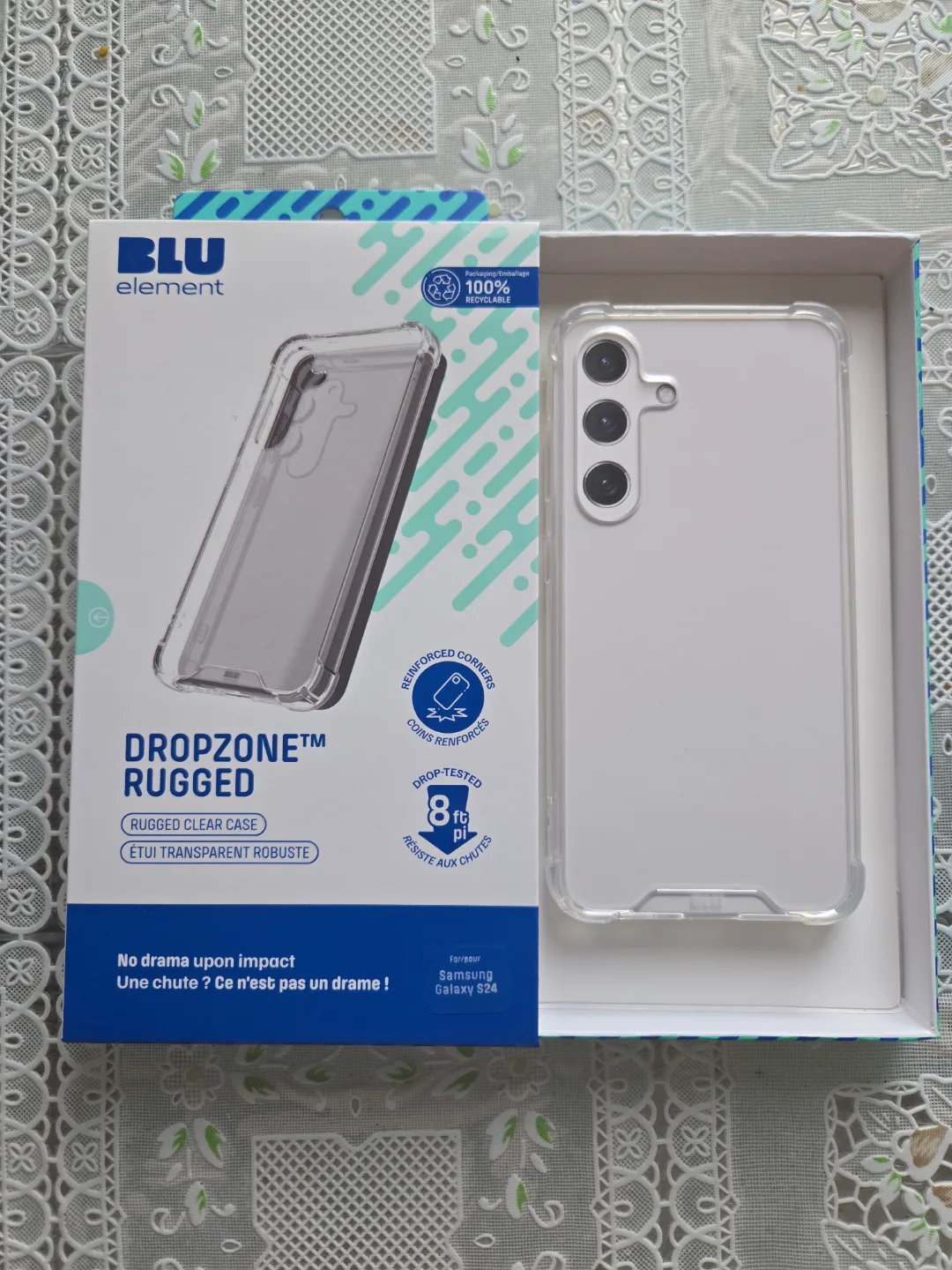 BLU element Dropzone Rugged Clear Case for Samsung Galaxy S24 image indicator(2)