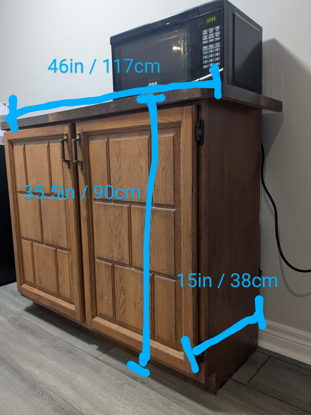 Wooden Kitchen Cabinet / Cupboard - photo 4