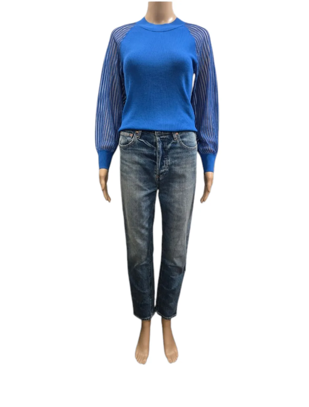 Aritzia Denim Forum The Yoko High Rise Slim Jeans Size 27 image indicator(4)