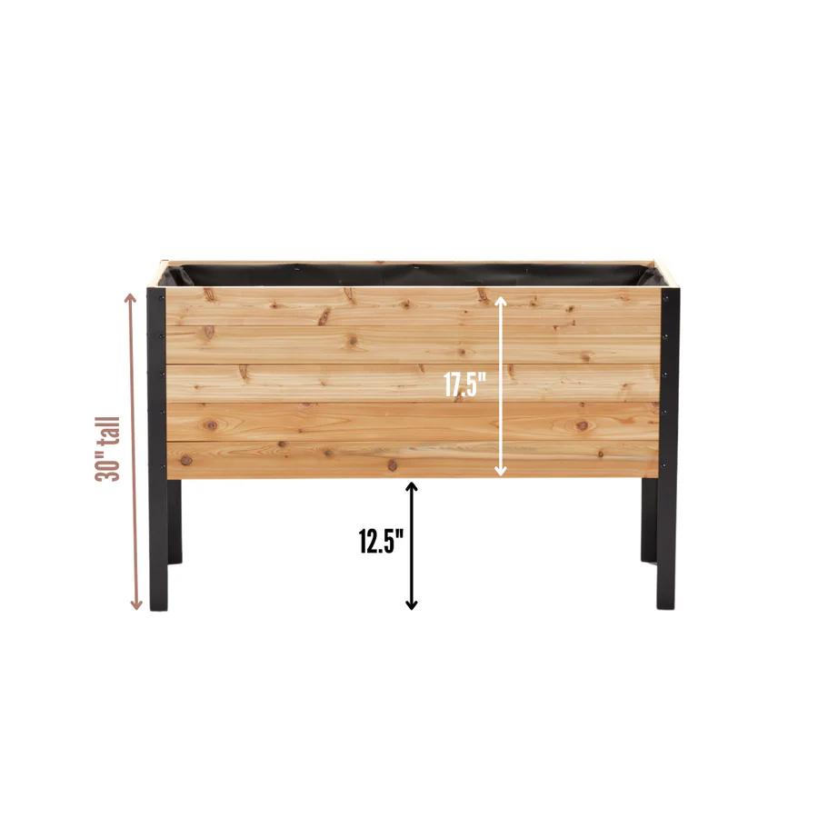 Raised Garden Bed with Stand - Western Red Cedar - photo 5