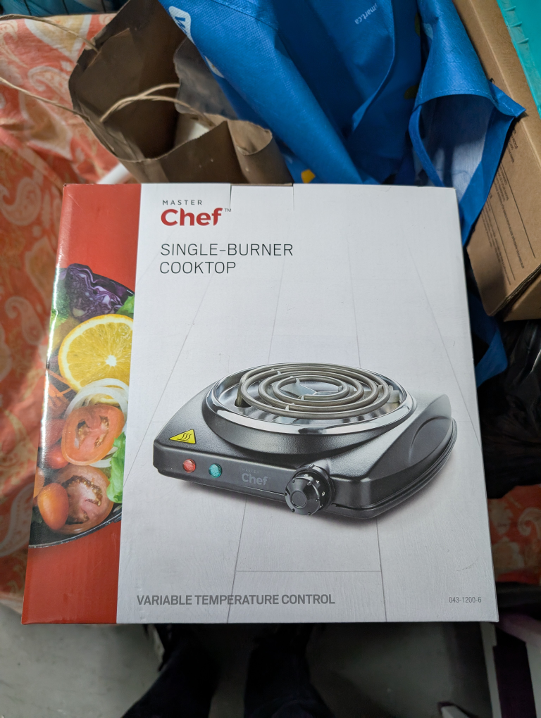 Master Chef Single-Burner Cooktop - New in Box - photo 2