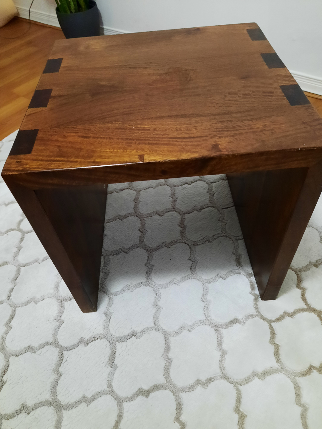 Dark Wood Side Table - photo 2