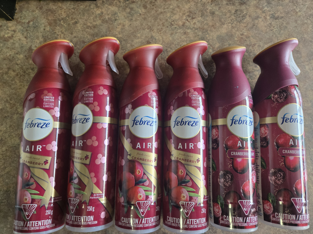 Febreze Air Freshener Cranberry 6 Pack
