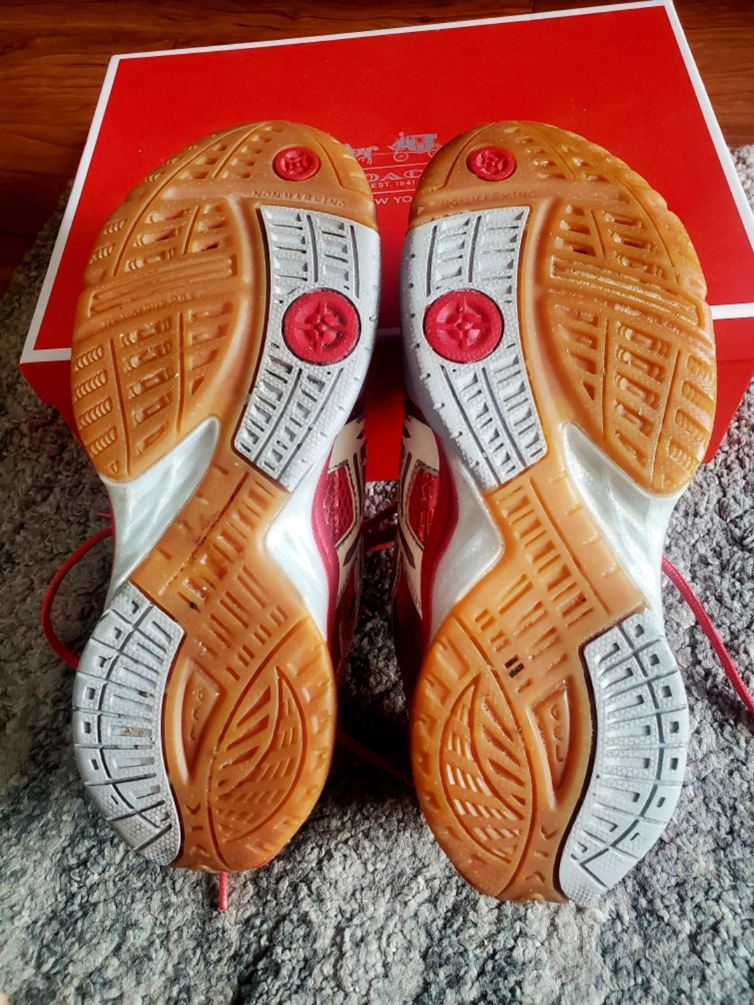 ASICS Women's Volleyball Shoes - Red/White - photo 5