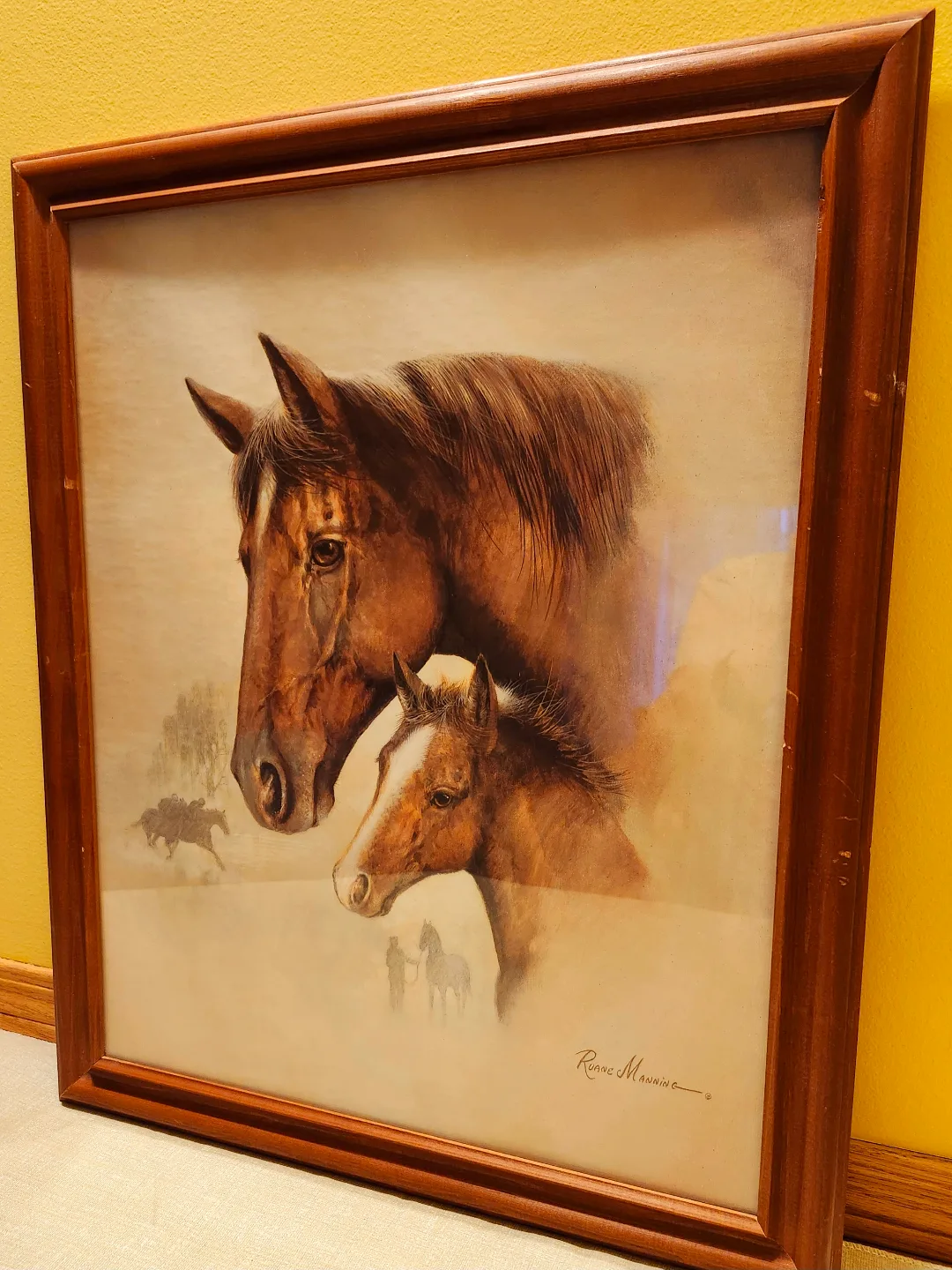Framed Horse Print by Ruane Manning thumbnail