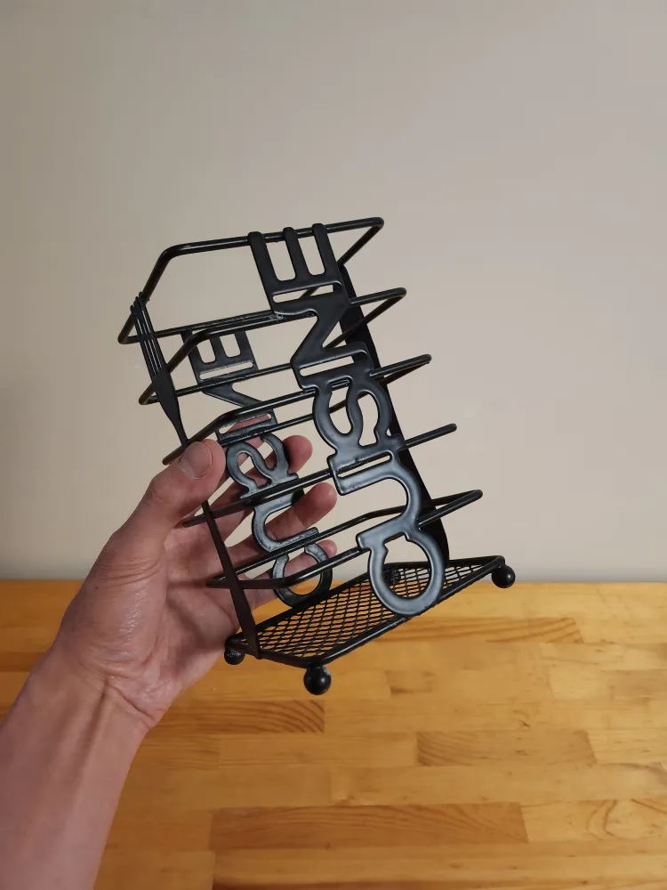 Black Metal Cutlery Holder image indicator(2)