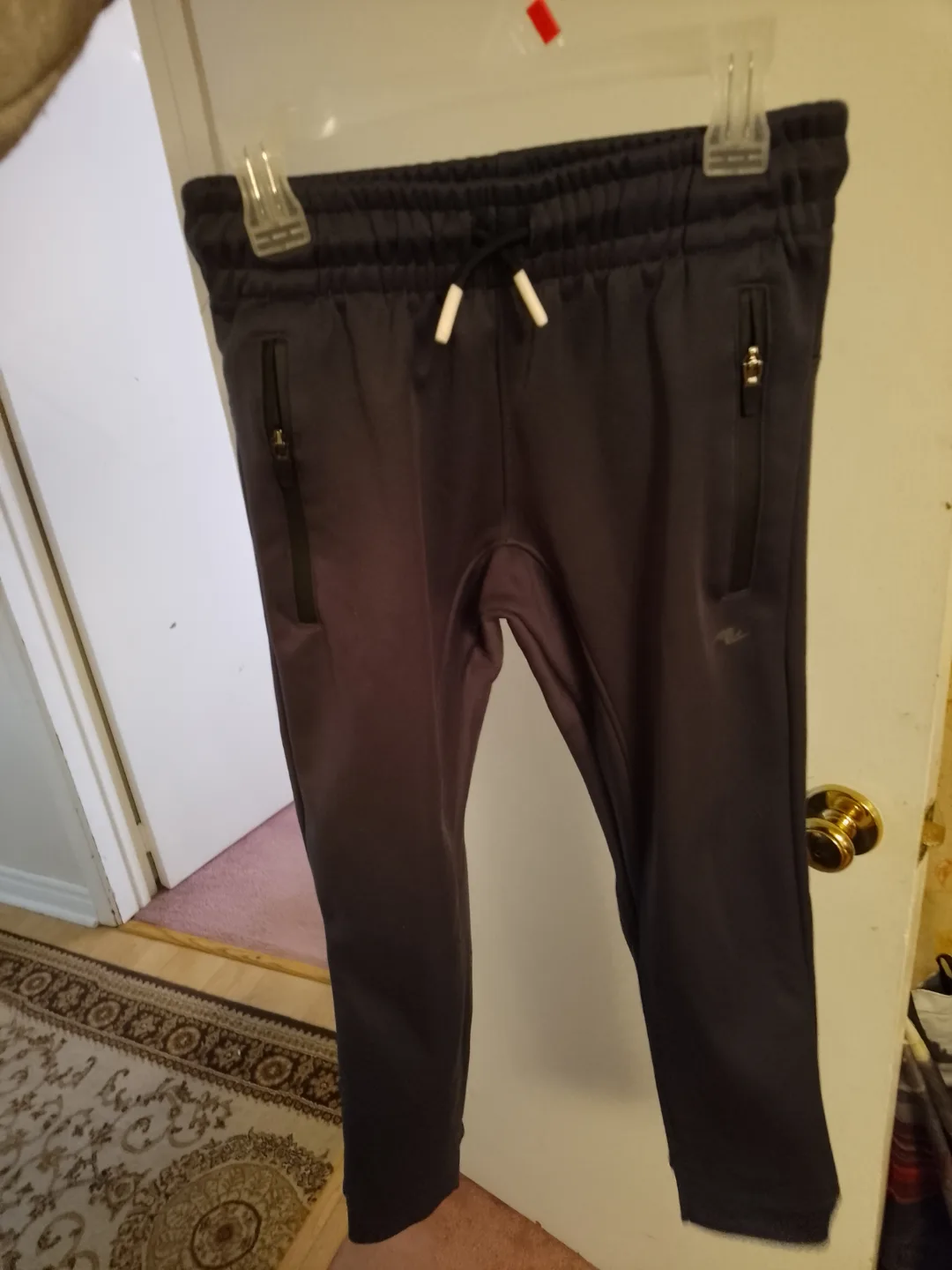 Boys' Size 7/8 Athletic Joggers, Dark Grey thumbnail