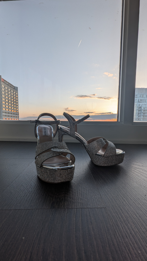 MUST GO Steve Madden Rhinestone Platform Heels - photo 4