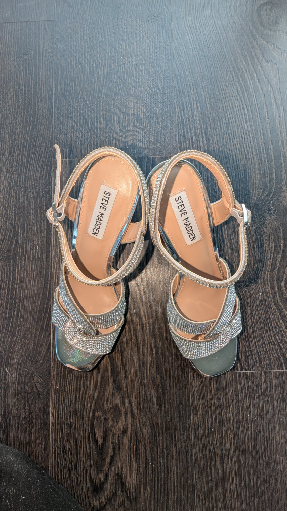 MUST GO Steve Madden Rhinestone Platform Heels - photo 5