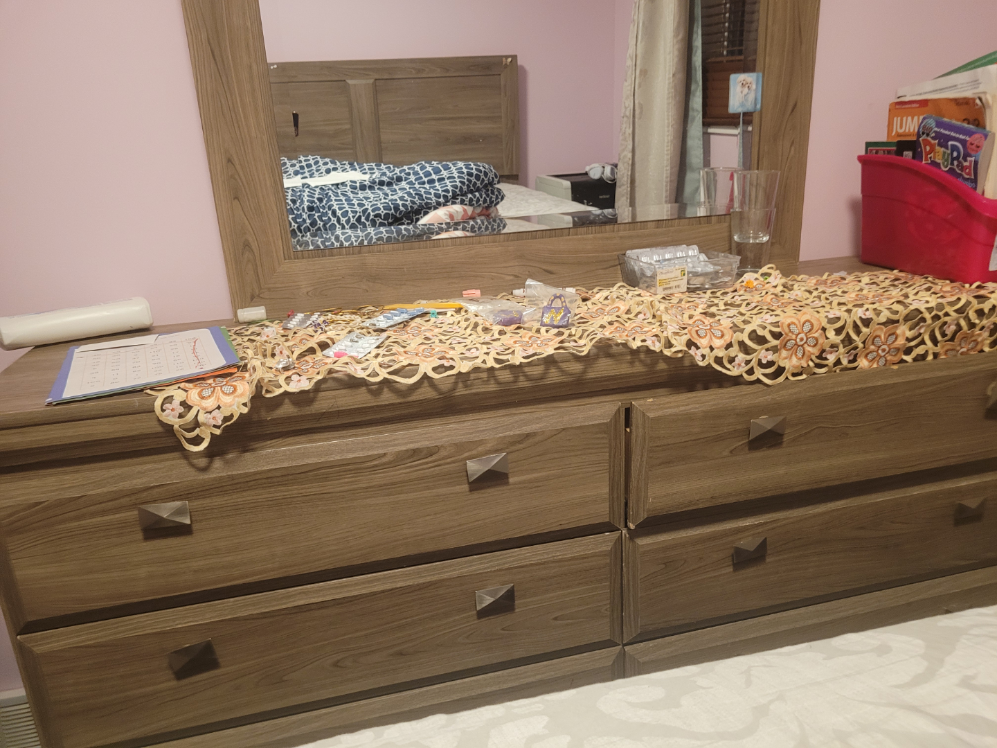 Bedroom Set - Queen Size Bed and Dresser