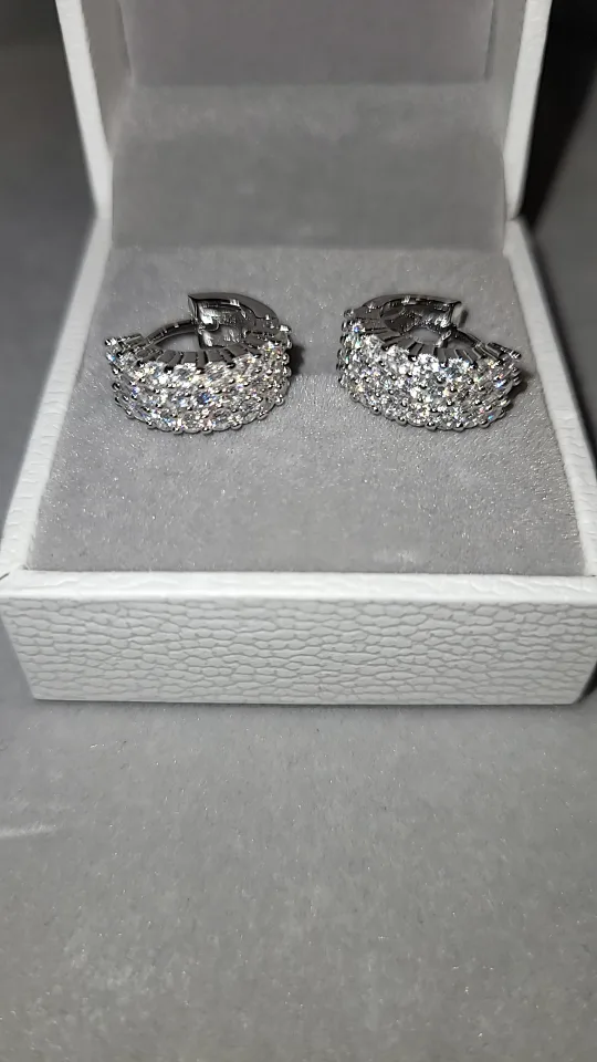 3 row iced out hoops (pass tester) thumbnail