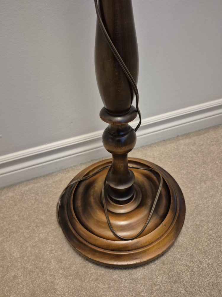 Vintage Wooden Floor Lamp with Two Lights! - photo 5