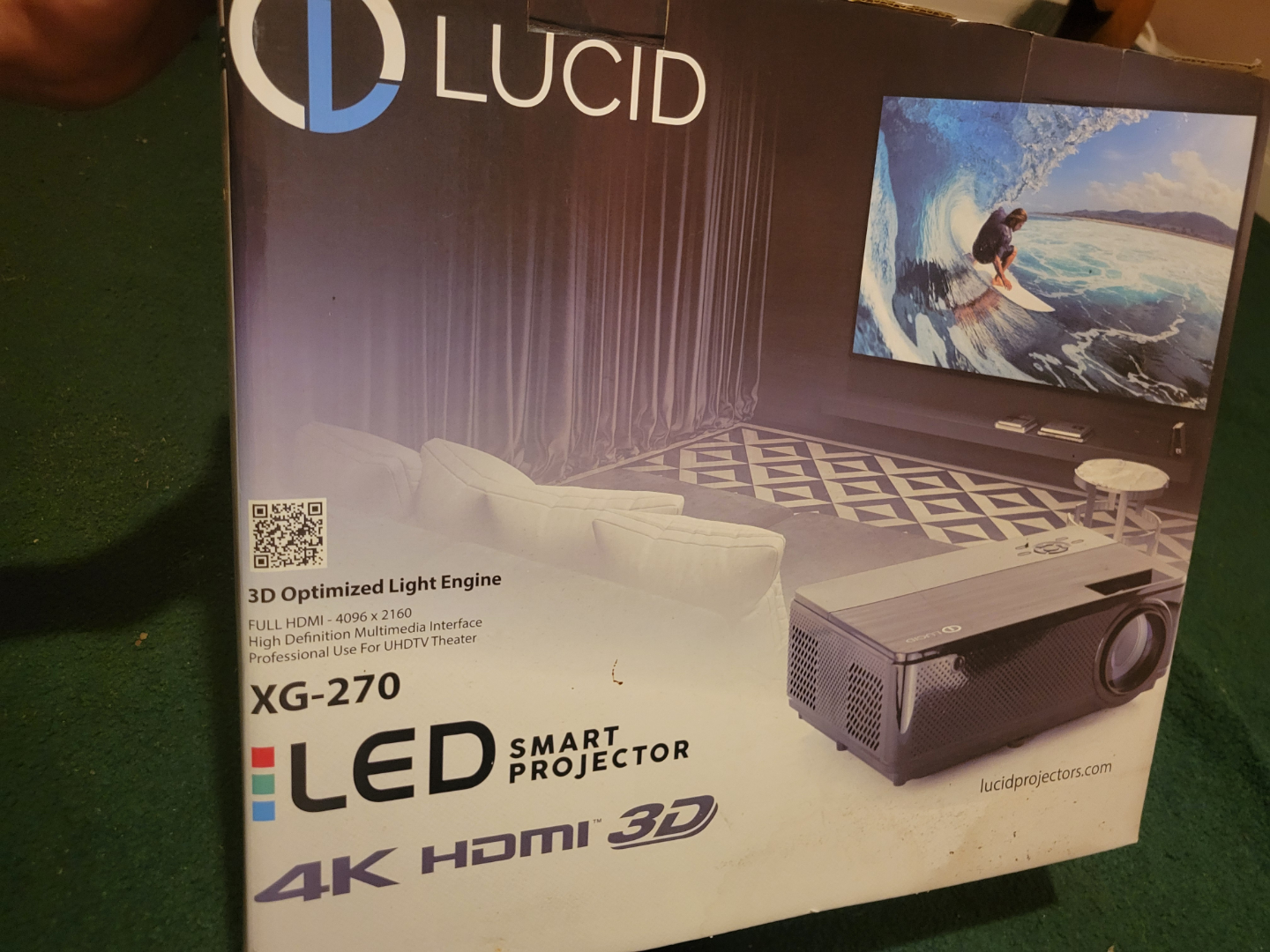 Lucid XG-270 4K LED Smart Projector