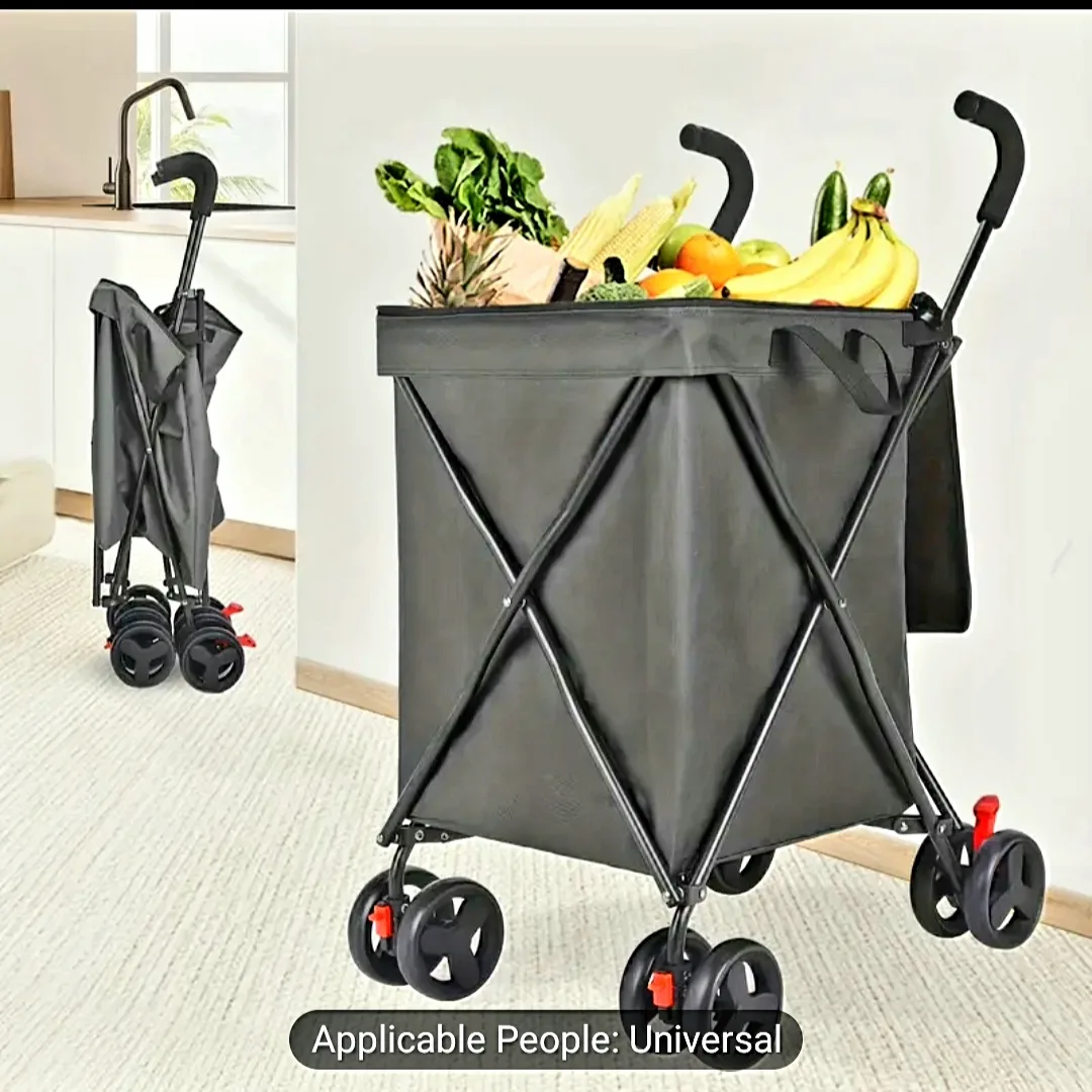 Heavy-Duty Collap00sibl0e 27-Gallon Cart
