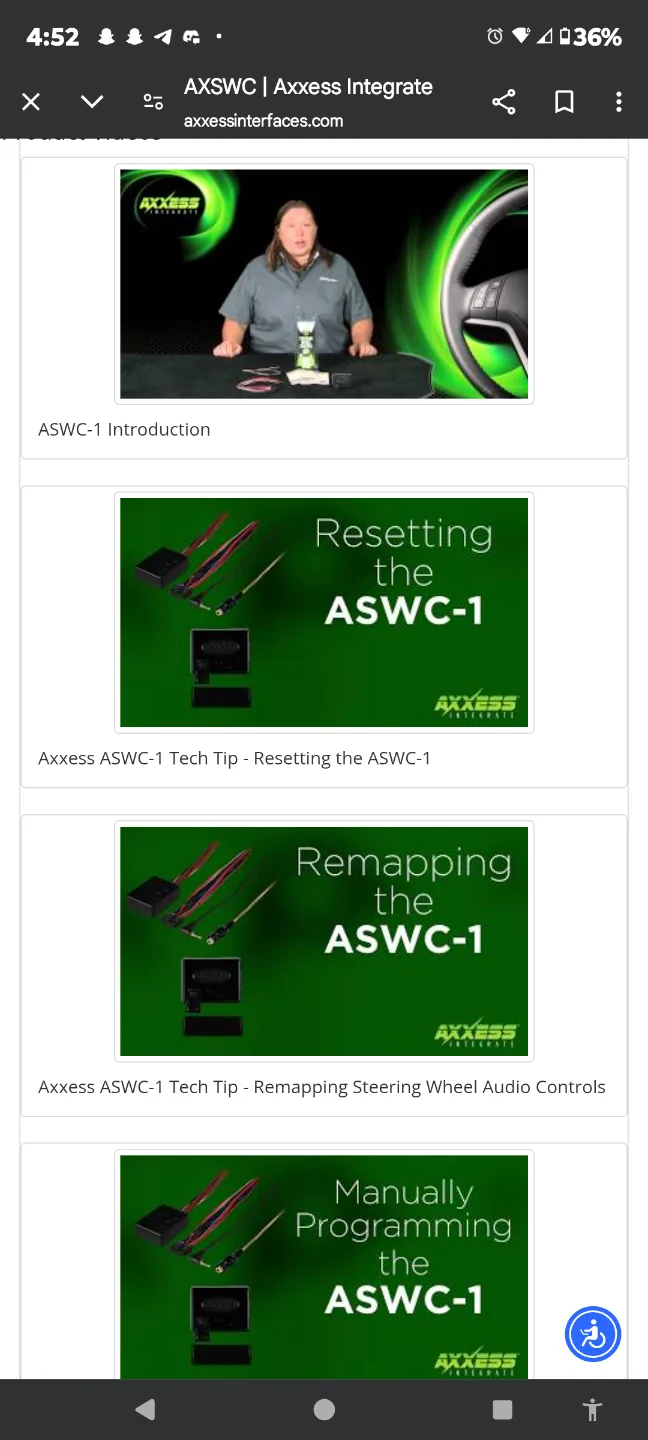 Axxess ASWC-1 Steering Wheel Control Interface image indicator(3)
