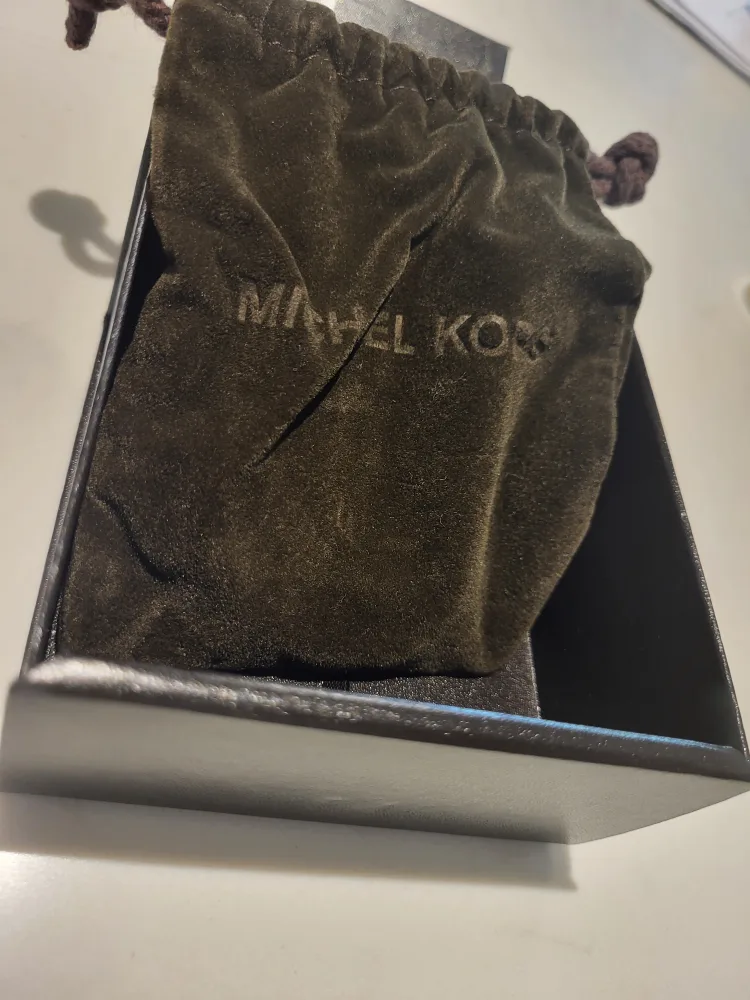 Michael Kors Gold and White Enamel Hinge Bracelet image indicator(6)