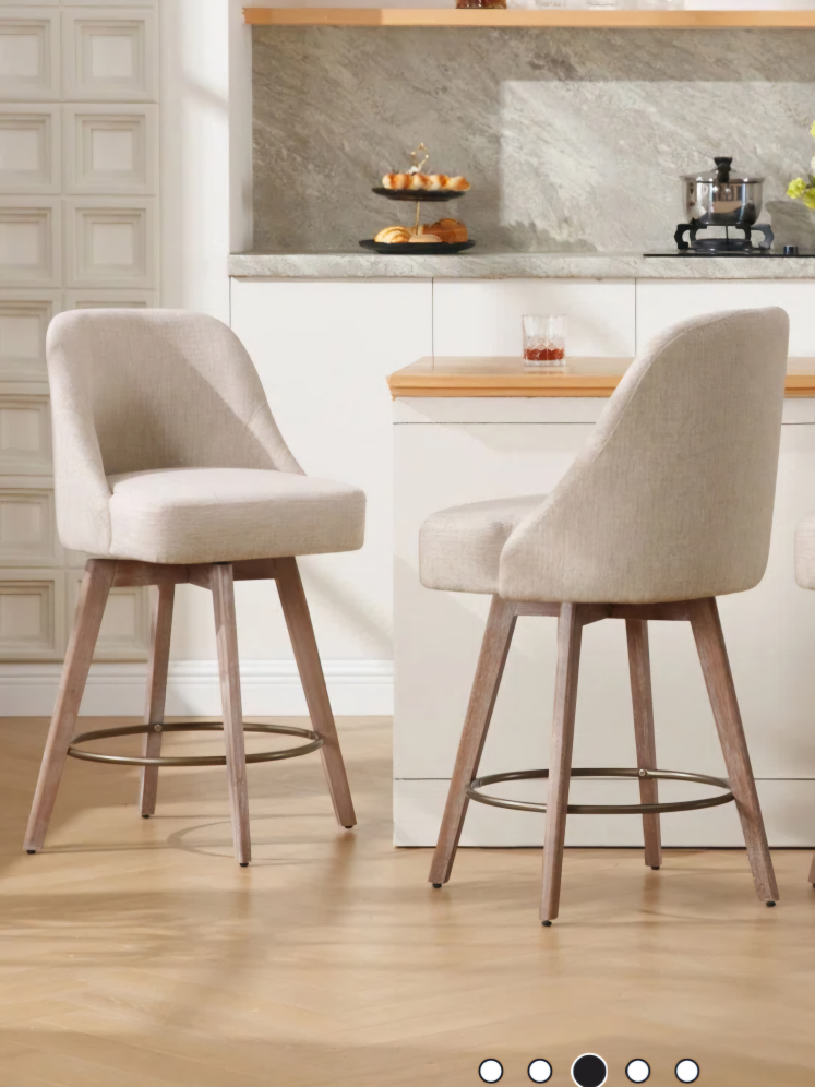 new Swivel Counter Height Bar Stools (Set of 2) - photo 3