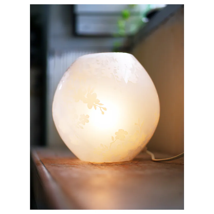 IKEA knibbig Floral Table Lamp.  needs ikea light bulb