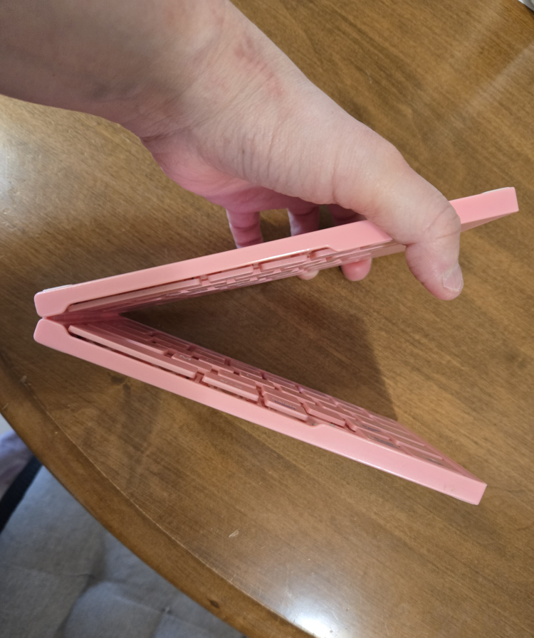 Pink Foldable Wireless Keyboard