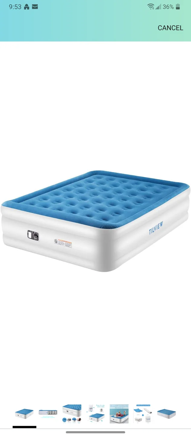 TILVIEW Air Mattress builtin Electric Pump image indicator(4)