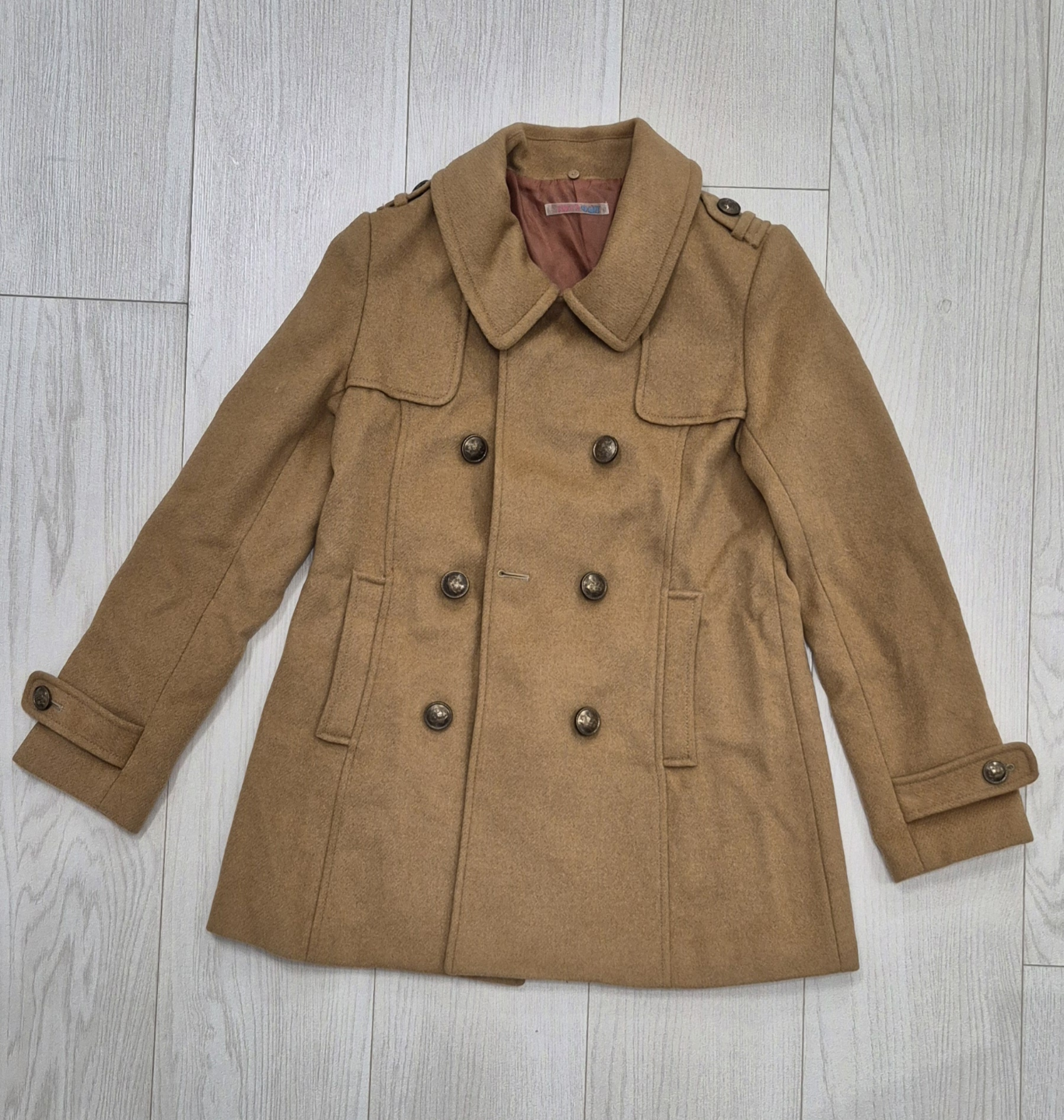 Camel-coloured Peacoat