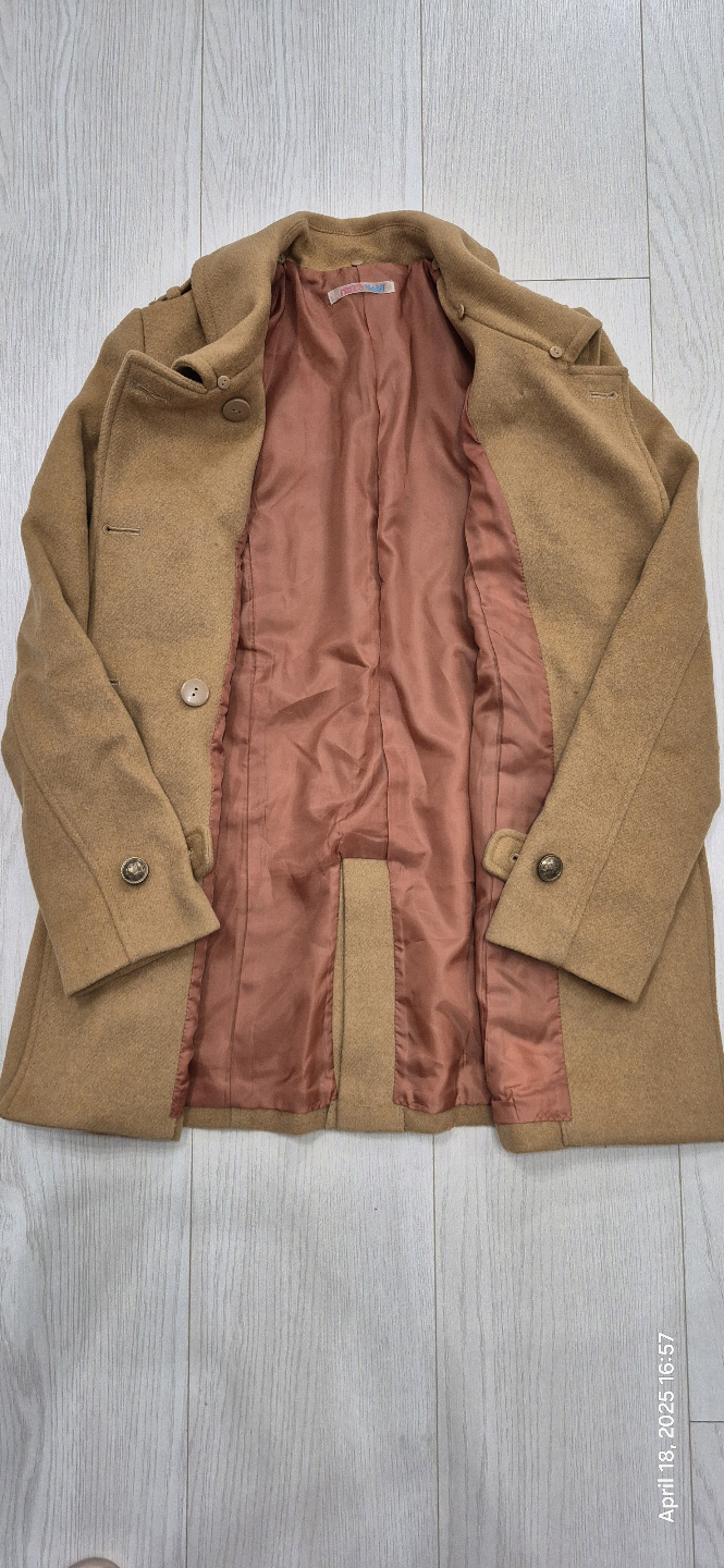 Camel-coloured Peacoat - photo 4