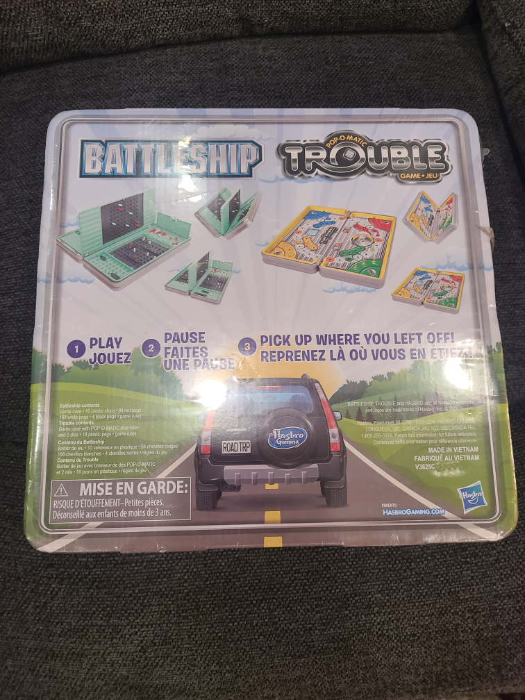 Hasbro Gaming Battleship & Pop-O-Matic Trouble Travel Games - photo 4