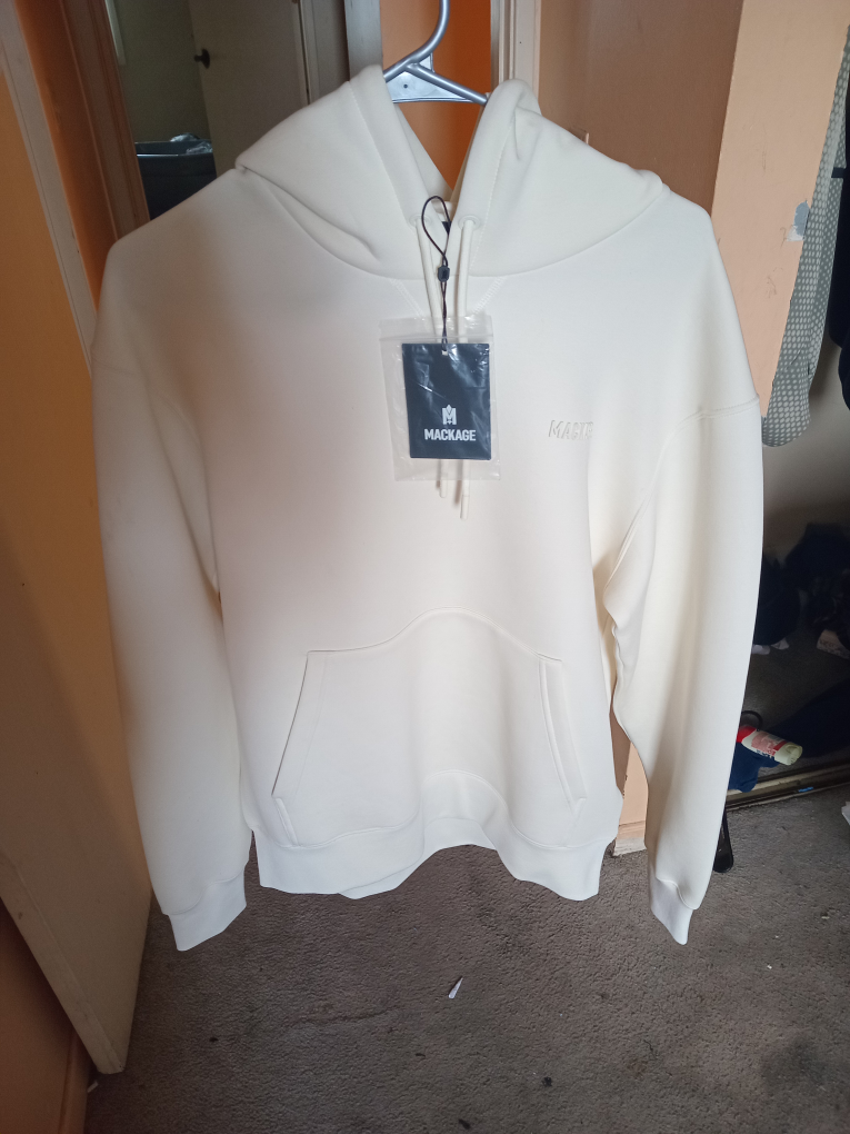 Mackage cream coloured hoodie $120 - photo 2