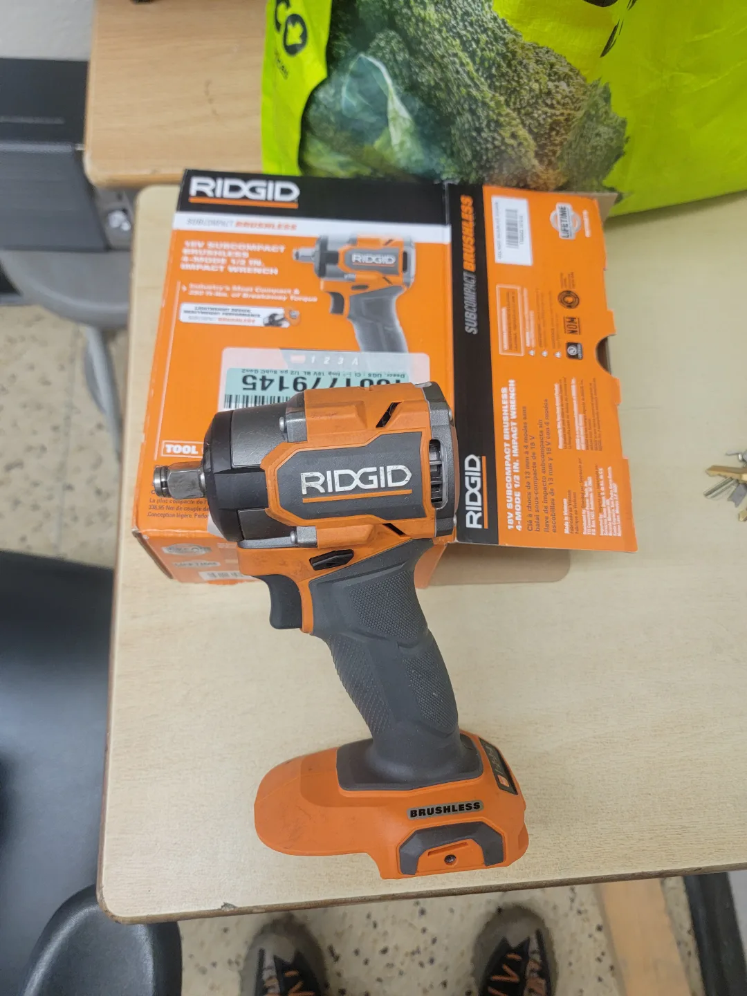RIDGID 18V 1/2" stubby Subcompact Brushless Impact Wrench image indicator(2)