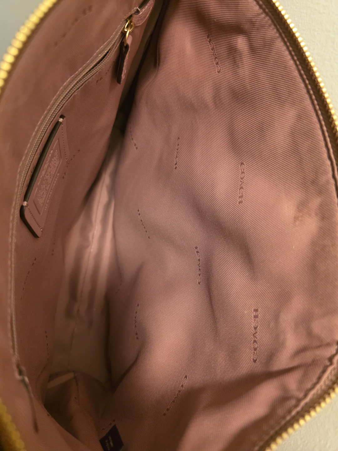 Coach Leather Satchel Handbag - Dusty Rose - photo 3