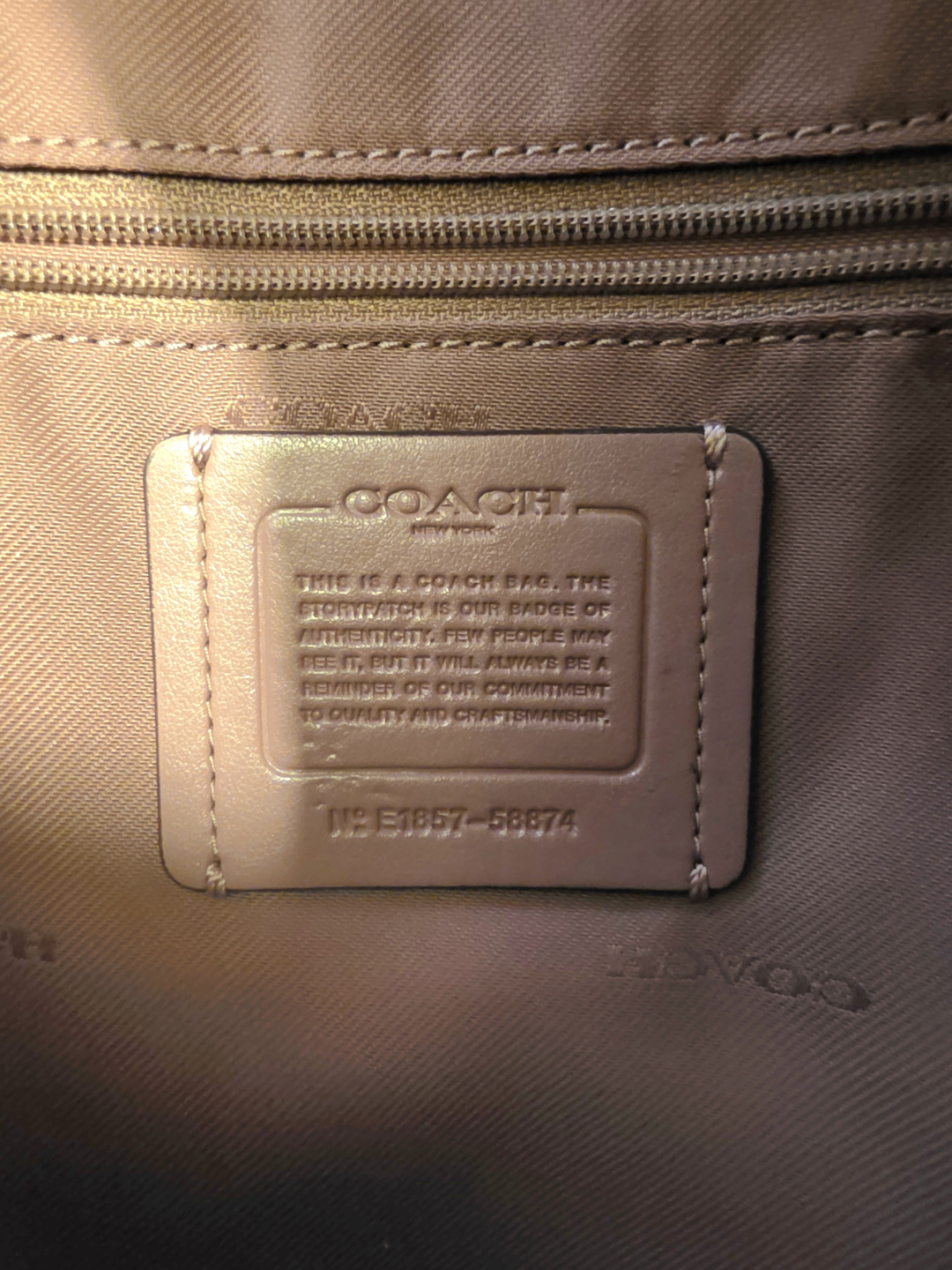 Coach Leather Satchel Handbag - Dusty Rose - photo 4