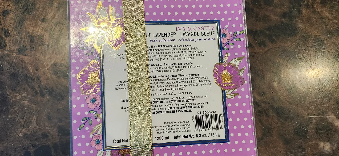 Ivy & Castle Blue Lavender Bath Collection Gift Set image indicator(2)