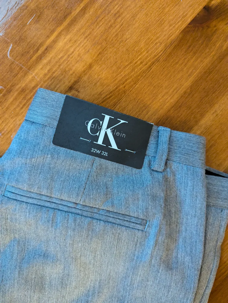 Calvin Klein Men's Grey 32 Dress Pants thumbnail
